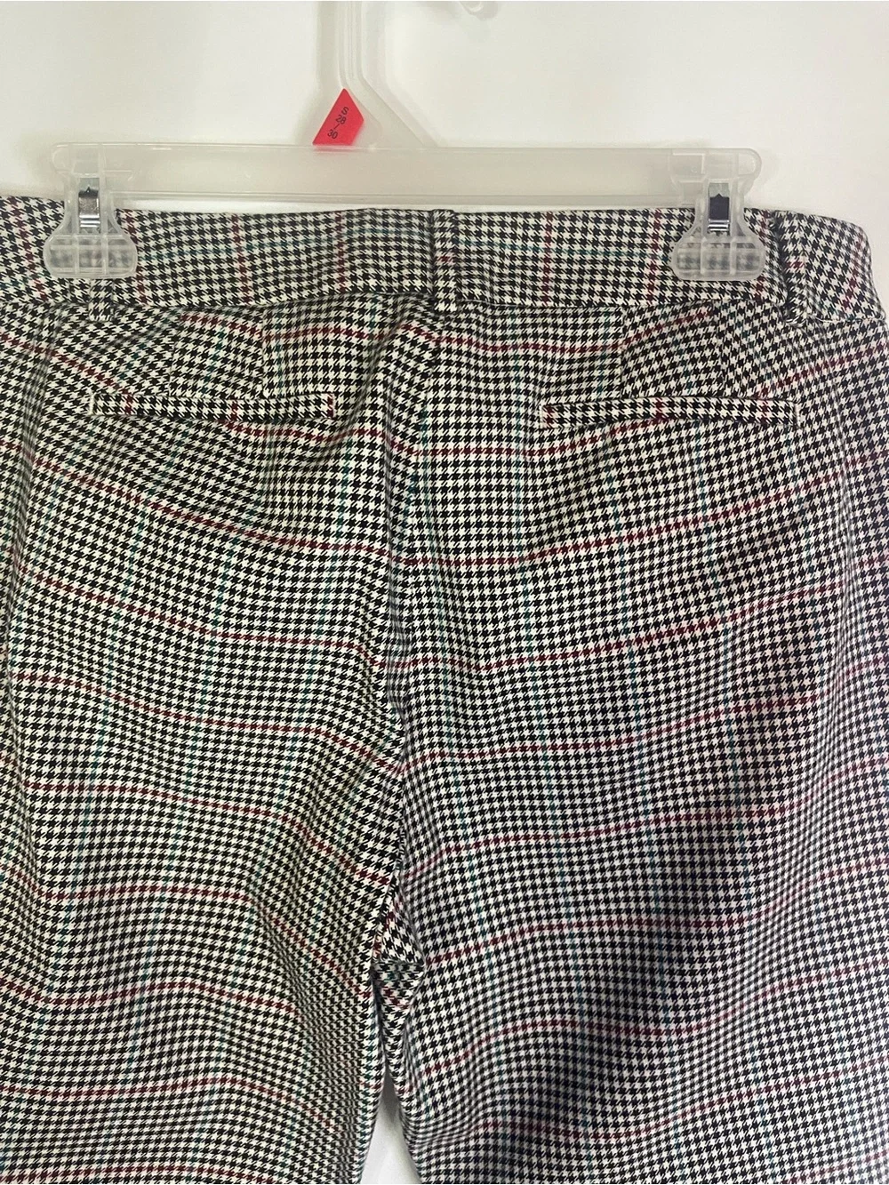 Talbots Black and White Cropped Houndstooth Ankle Pants - Picture 5 of 8